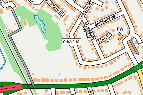 CH43 0UQ map - OS OpenMap – Local (Ordnance Survey) CH43 0UQ map - OS OpenMap – Local (Ordnance Survey)
