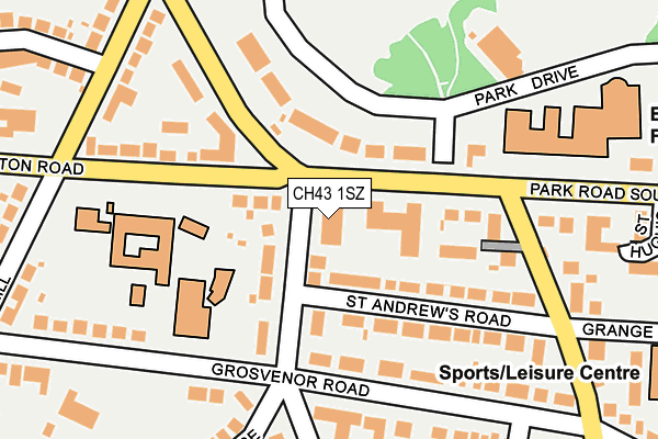 CH43 1SZ map - OS OpenMap – Local (Ordnance Survey) CH43 1SZ map - OS OpenMap – Local (Ordnance Survey)