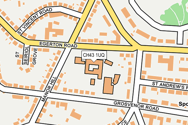 CH43 1UQ map - OS OpenMap – Local (Ordnance Survey) CH43 1UQ map - OS OpenMap – Local (Ordnance Survey)