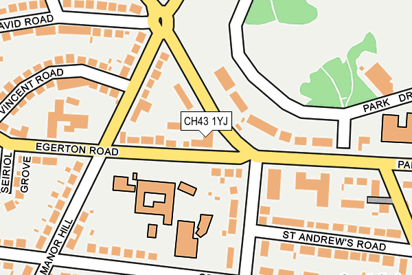 CH43 1YJ map - OS OpenMap – Local (Ordnance Survey) CH43 1YJ map - OS OpenMap – Local (Ordnance Survey)