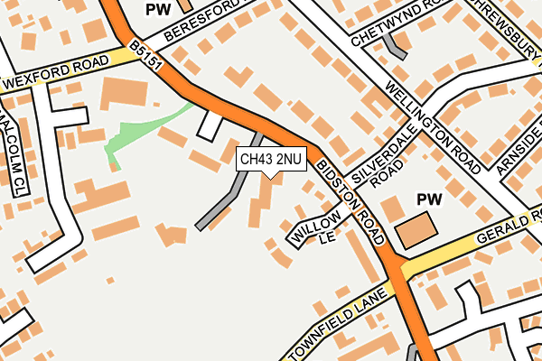 CH43 2NU map - OS OpenMap – Local (Ordnance Survey) CH43 2NU map - OS OpenMap – Local (Ordnance Survey)