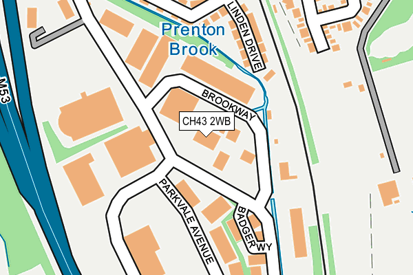 CH43 2WB map - OS OpenMap – Local (Ordnance Survey) CH43 2WB map - OS OpenMap – Local (Ordnance Survey)