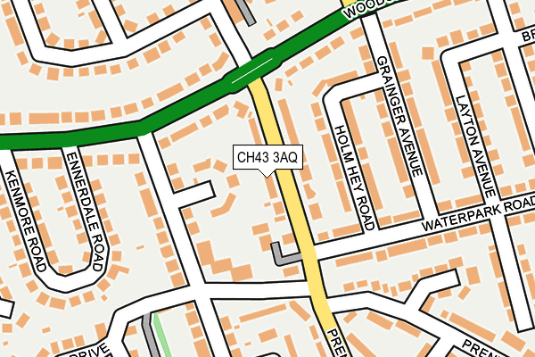 CH43 3AQ map - OS OpenMap – Local (Ordnance Survey) CH43 3AQ map - OS OpenMap – Local (Ordnance Survey)