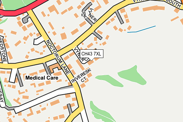 CH43 7XL map - OS OpenMap – Local (Ordnance Survey) CH43 7XL map - OS OpenMap – Local (Ordnance Survey)