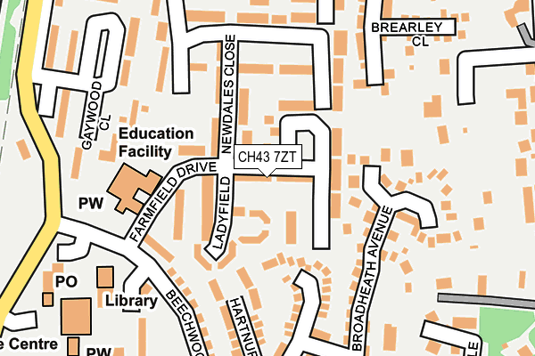 CH43 7ZT map - OS OpenMap – Local (Ordnance Survey) CH43 7ZT map - OS OpenMap – Local (Ordnance Survey)