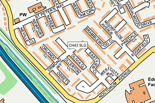 CH43 9LG map - OS OpenMap – Local (Ordnance Survey) CH43 9LG map - OS OpenMap – Local (Ordnance Survey)