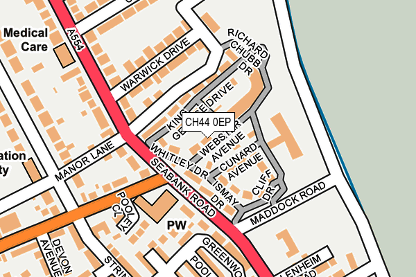 CH44 0EP map - OS OpenMap – Local (Ordnance Survey) CH44 0EP map - OS OpenMap – Local (Ordnance Survey)