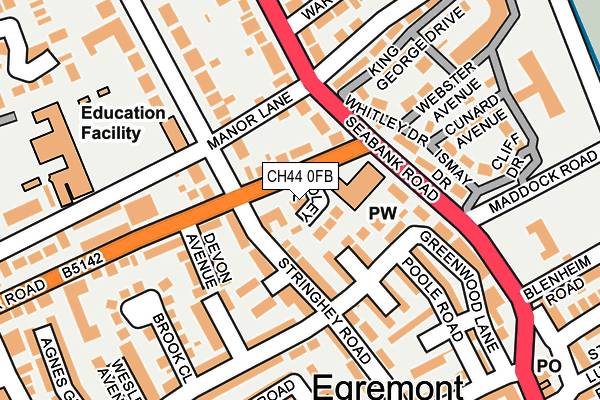 CH44 0FB map - OS OpenMap – Local (Ordnance Survey) CH44 0FB map - OS OpenMap – Local (Ordnance Survey)