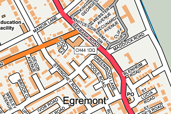 CH44 1DQ map - OS OpenMap – Local (Ordnance Survey) CH44 1DQ map - OS OpenMap – Local (Ordnance Survey)