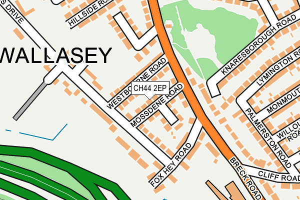 CH44 2EP map - OS OpenMap – Local (Ordnance Survey) CH44 2EP map - OS OpenMap – Local (Ordnance Survey)