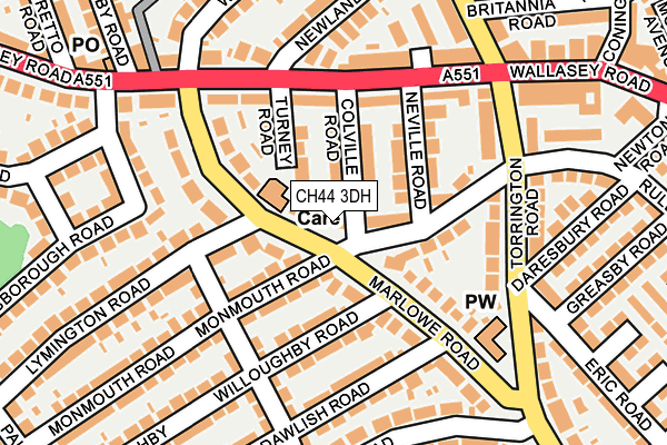 CH44 3DH map - OS OpenMap – Local (Ordnance Survey) CH44 3DH map - OS OpenMap – Local (Ordnance Survey)