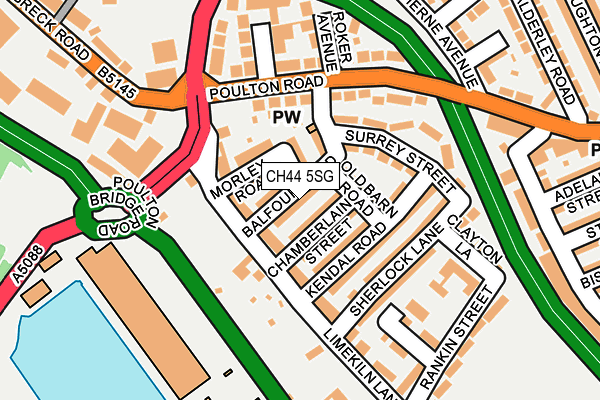 CH44 5SG map - OS OpenMap – Local (Ordnance Survey) CH44 5SG map - OS OpenMap – Local (Ordnance Survey)