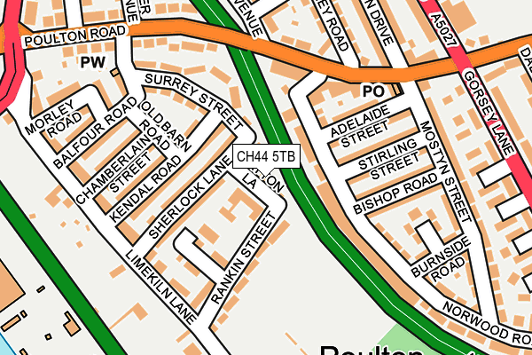 CH44 5TB map - OS OpenMap – Local (Ordnance Survey) CH44 5TB map - OS OpenMap – Local (Ordnance Survey)