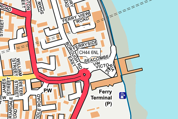 CH44 6NL map - OS OpenMap – Local (Ordnance Survey)