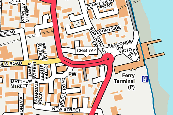CH44 7AZ map - OS OpenMap – Local (Ordnance Survey) CH44 7AZ map - OS OpenMap – Local (Ordnance Survey)