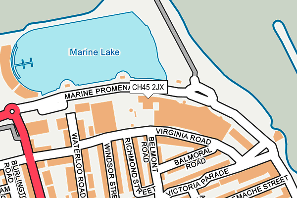CH45 2JX map - OS OpenMap – Local (Ordnance Survey) CH45 2JX map - OS OpenMap – Local (Ordnance Survey)