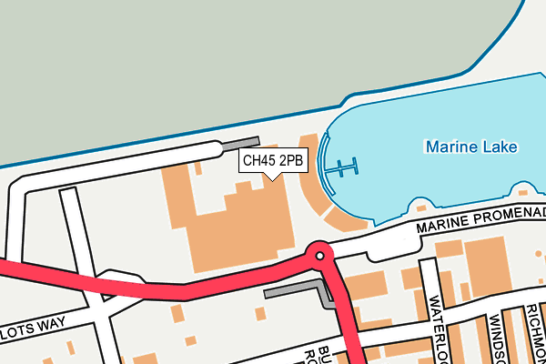 CH45 2PB map - OS OpenMap – Local (Ordnance Survey) CH45 2PB map - OS OpenMap – Local (Ordnance Survey)