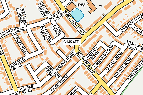 CH45 4PD map - OS OpenMap – Local (Ordnance Survey) CH45 4PD map - OS OpenMap – Local (Ordnance Survey)