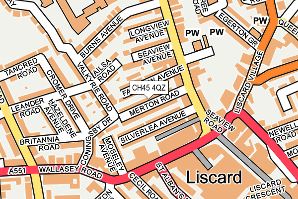 CH45 4QZ map - OS OpenMap – Local (Ordnance Survey) CH45 4QZ map - OS OpenMap – Local (Ordnance Survey)