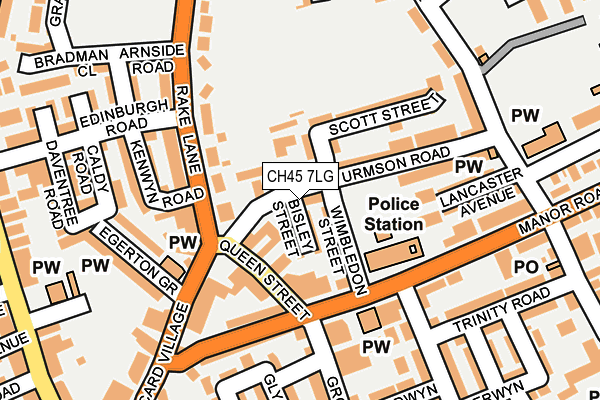 CH45 7LG map - OS OpenMap – Local (Ordnance Survey) CH45 7LG map - OS OpenMap – Local (Ordnance Survey)