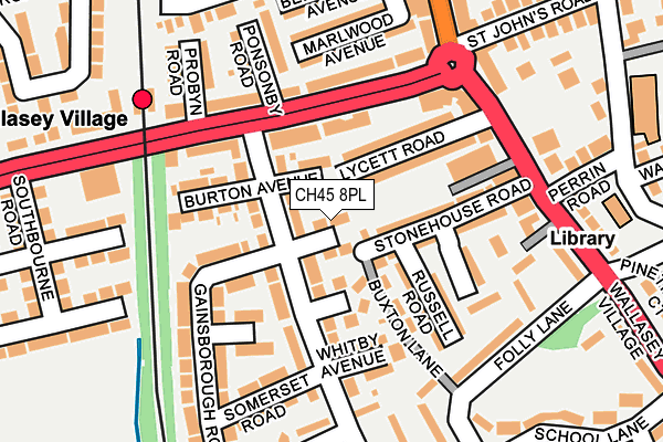 CH45 8PL map - OS OpenMap – Local (Ordnance Survey) CH45 8PL map - OS OpenMap – Local (Ordnance Survey)