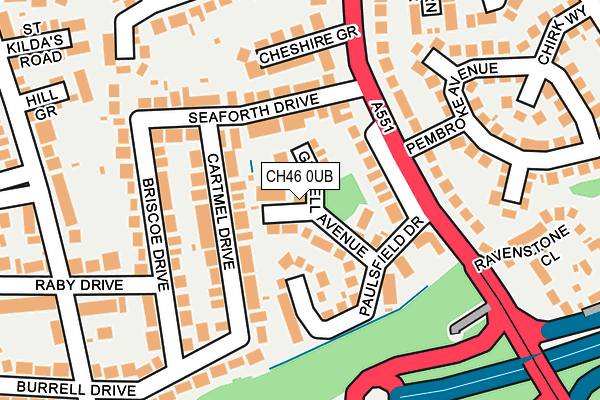 CH46 0UB map - OS OpenMap – Local (Ordnance Survey) CH46 0UB map - OS OpenMap – Local (Ordnance Survey)