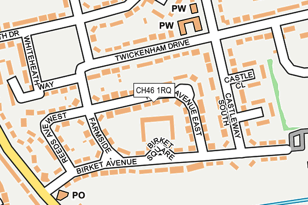 CH46 1RQ map - OS OpenMap – Local (Ordnance Survey)