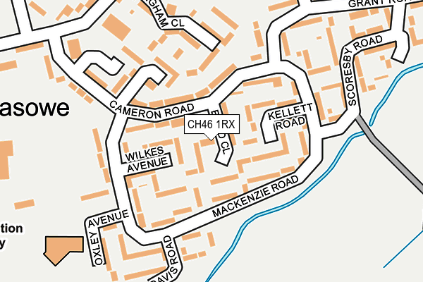 CH46 1RX map - OS OpenMap – Local (Ordnance Survey) CH46 1RX map - OS OpenMap – Local (Ordnance Survey)