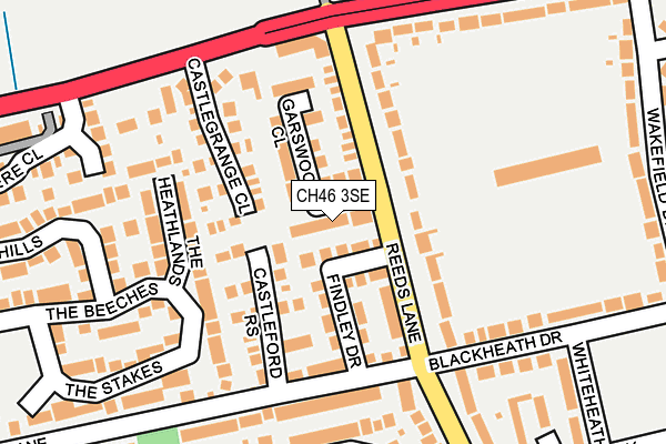 CH46 3SE map - OS OpenMap – Local (Ordnance Survey) CH46 3SE map - OS OpenMap – Local (Ordnance Survey)