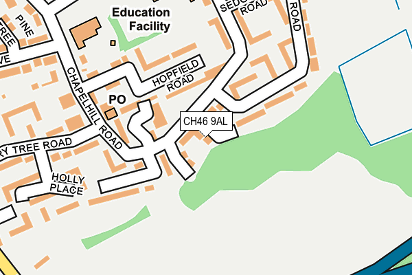 CH46 9AL map - OS OpenMap – Local (Ordnance Survey) CH46 9AL map - OS OpenMap – Local (Ordnance Survey)