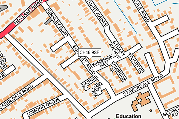 CH46 9SF map - OS OpenMap – Local (Ordnance Survey) CH46 9SF map - OS OpenMap – Local (Ordnance Survey)