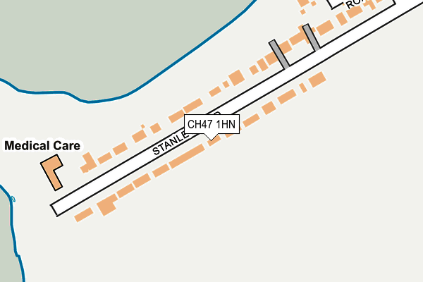 CH47 1HN map - OS OpenMap – Local (Ordnance Survey)