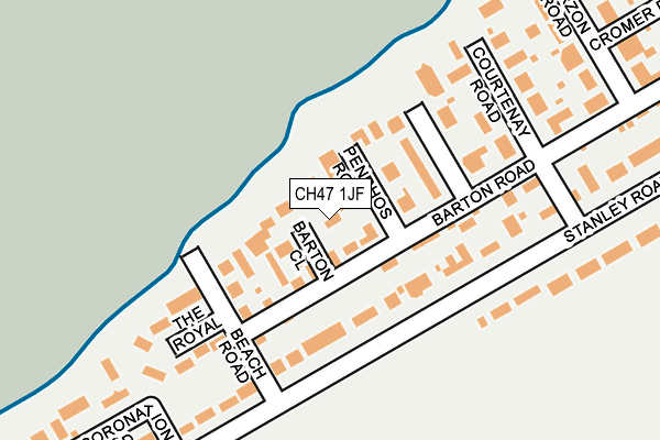 CH47 1JF map - OS OpenMap – Local (Ordnance Survey) CH47 1JF map - OS OpenMap – Local (Ordnance Survey)