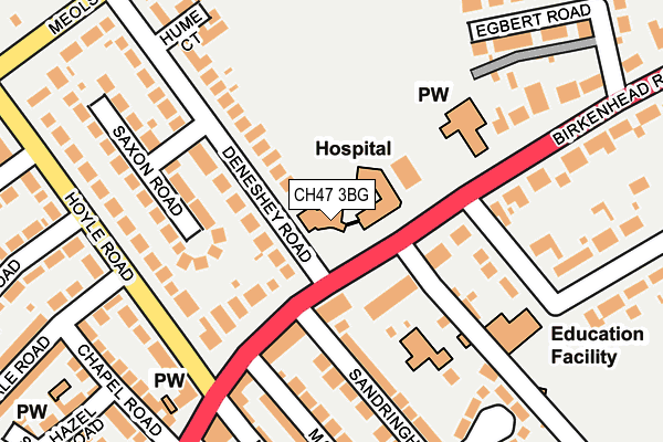 CH47 3BG map - OS OpenMap – Local (Ordnance Survey) CH47 3BG map - OS OpenMap – Local (Ordnance Survey)