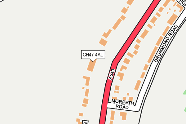 CH47 4AL map - OS OpenMap – Local (Ordnance Survey) CH47 4AL map - OS OpenMap – Local (Ordnance Survey)