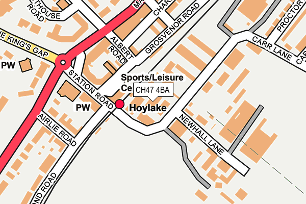 CH47 4BA map - OS OpenMap – Local (Ordnance Survey) CH47 4BA map - OS OpenMap – Local (Ordnance Survey)