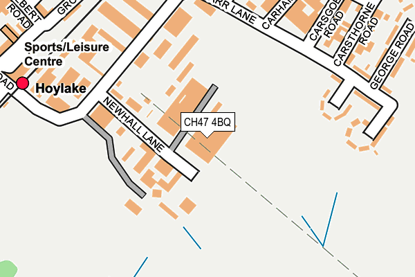 CH47 4BQ map - OS OpenMap – Local (Ordnance Survey) CH47 4BQ map - OS OpenMap – Local (Ordnance Survey)