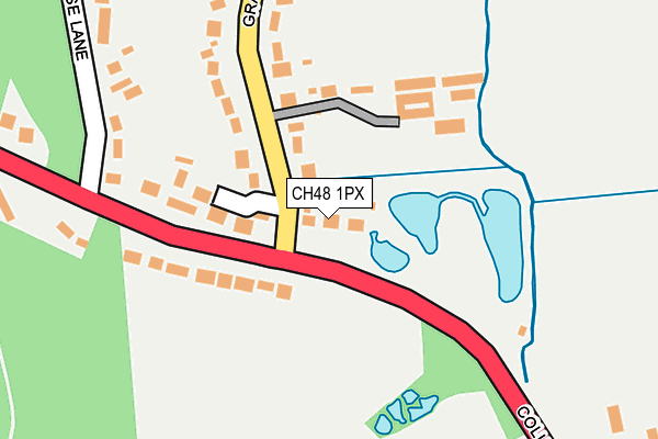 CH48 1PX map - OS OpenMap – Local (Ordnance Survey) CH48 1PX map - OS OpenMap – Local (Ordnance Survey)