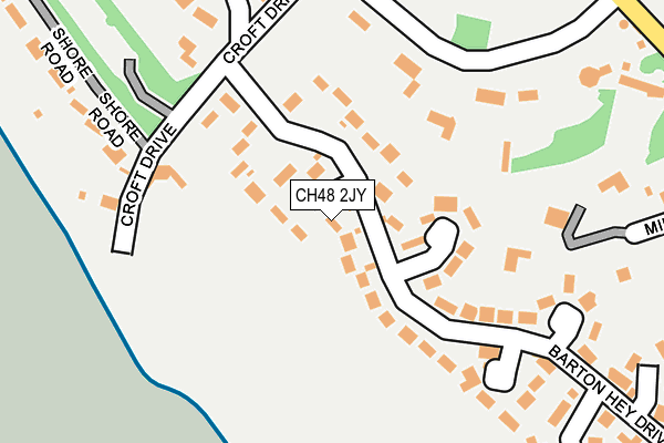 CH48 2JY map - OS OpenMap – Local (Ordnance Survey) CH48 2JY map - OS OpenMap – Local (Ordnance Survey)