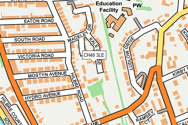CH48 3LE map - OS OpenMap – Local (Ordnance Survey) CH48 3LE map - OS OpenMap – Local (Ordnance Survey)