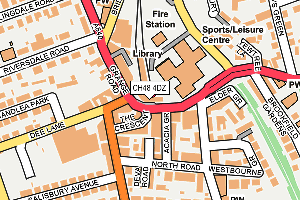 CH48 4DZ map - OS OpenMap – Local (Ordnance Survey) CH48 4DZ map - OS OpenMap – Local (Ordnance Survey)