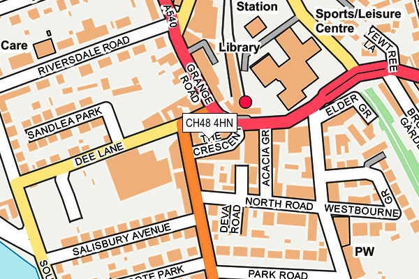 CH48 4HN map - OS OpenMap – Local (Ordnance Survey) CH48 4HN map - OS OpenMap – Local (Ordnance Survey)