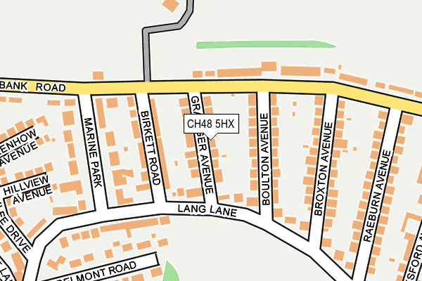 CH48 5HX map - OS OpenMap – Local (Ordnance Survey) CH48 5HX map - OS OpenMap – Local (Ordnance Survey)