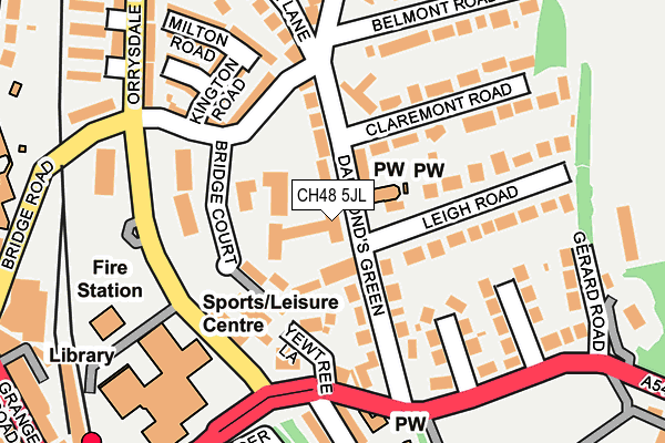 CH48 5JL map - OS OpenMap – Local (Ordnance Survey) CH48 5JL map - OS OpenMap – Local (Ordnance Survey)