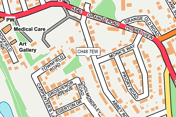 CH48 7EW map - OS OpenMap – Local (Ordnance Survey) CH48 7EW map - OS OpenMap – Local (Ordnance Survey)