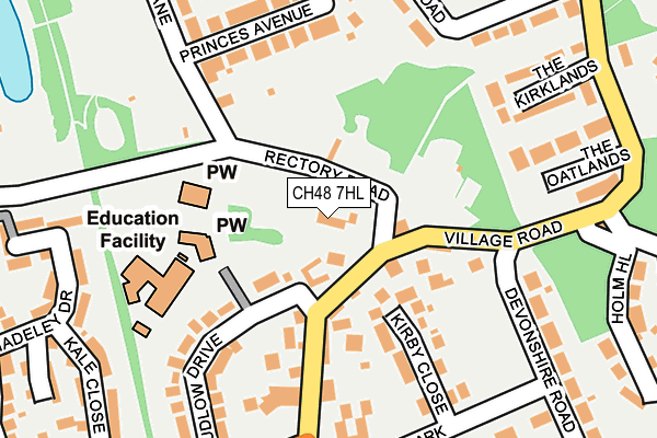 CH48 7HL map - OS OpenMap – Local (Ordnance Survey) CH48 7HL map - OS OpenMap – Local (Ordnance Survey)