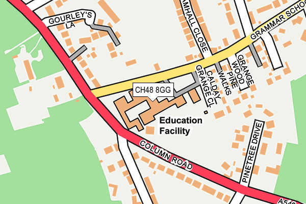 CH48 8GG map - OS OpenMap – Local (Ordnance Survey) CH48 8GG map - OS OpenMap – Local (Ordnance Survey)