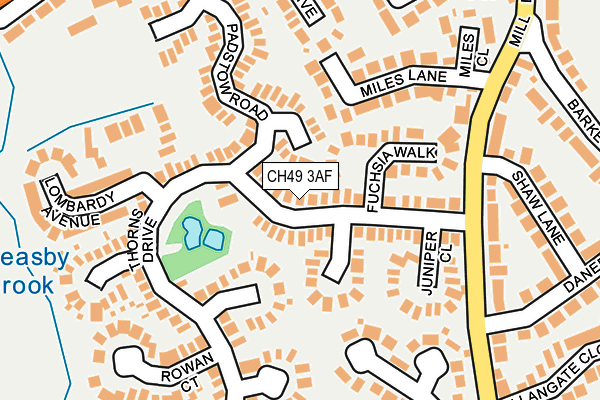 CH49 3AF map - OS OpenMap – Local (Ordnance Survey) CH49 3AF map - OS OpenMap – Local (Ordnance Survey)
