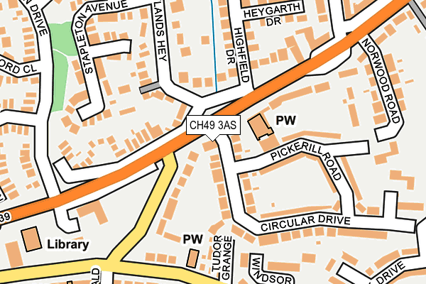 CH49 3AS map - OS OpenMap – Local (Ordnance Survey) CH49 3AS map - OS OpenMap – Local (Ordnance Survey)