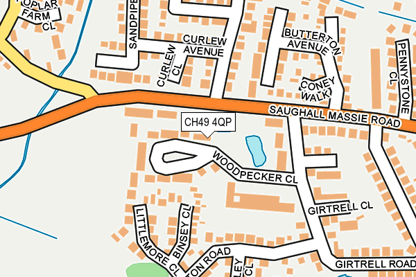 CH49 4QP map - OS OpenMap – Local (Ordnance Survey) CH49 4QP map - OS OpenMap – Local (Ordnance Survey)
